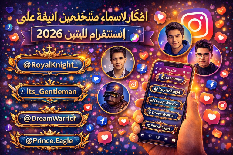 أفكار لأسماء مستخدمين أنيقة على إنستغرام للبنين 2026