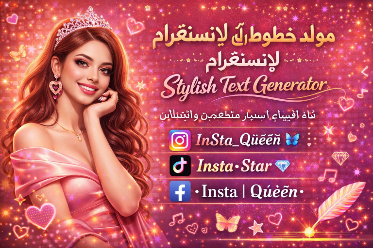 مولد خطوط أنيق لإنستغرام – إنشاء أسماء مستخدمين رائعة ونصوص مزخرفة أونلاين